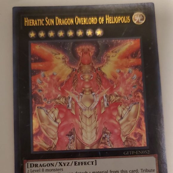 Yugioh Hieratic Sun Dragon Overlord Of Heliopolis (1st Edition) - Picture 1 of 8